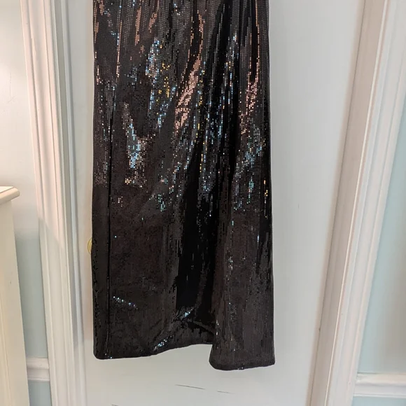 Black Sequin Maxi Skirt - Picture 7 of 11